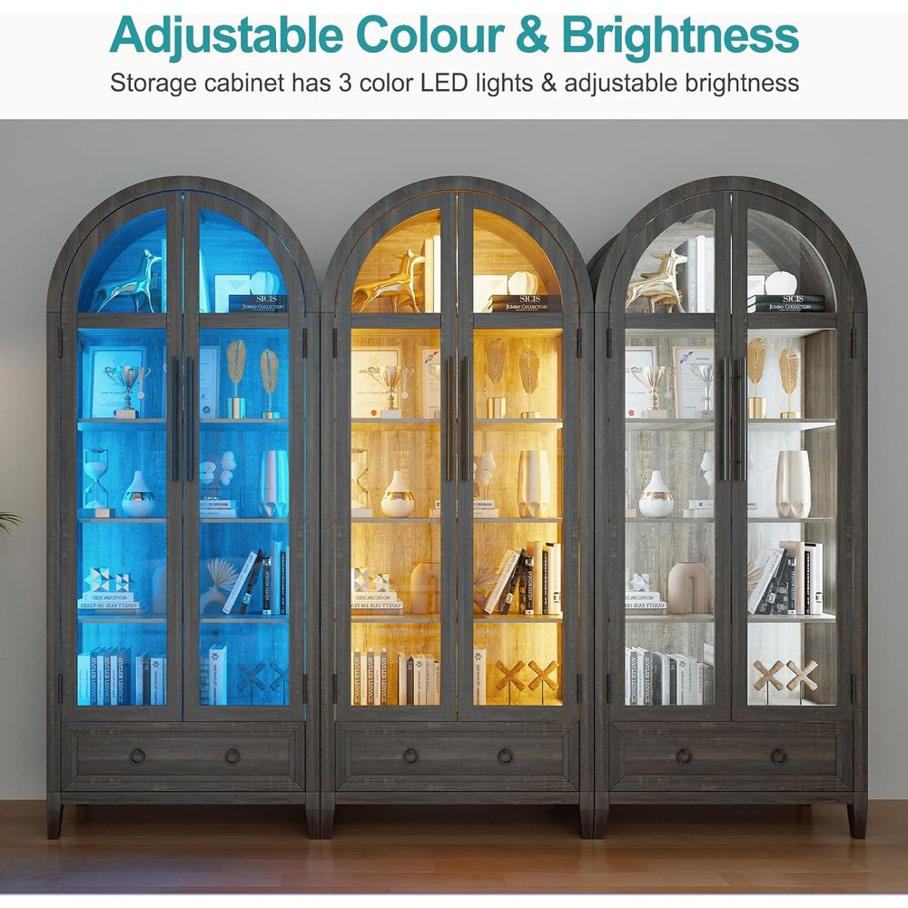 ตู้โชว์กระจกโค้ง 73 ช่อง 4 ชั้ - Lighting บทวิจารณ์และราคา