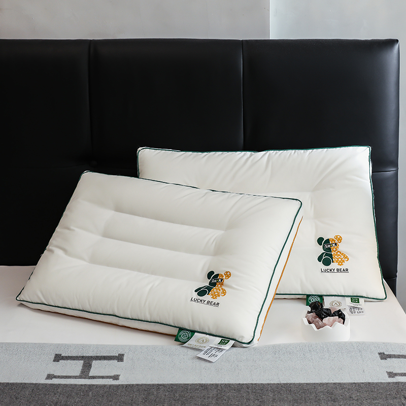 1 ชิ้น หมอนรองคอผ้าฝ้ายแท้ ลาย - Anti Snore Contour Pillow บทวิจารณ์และราคา