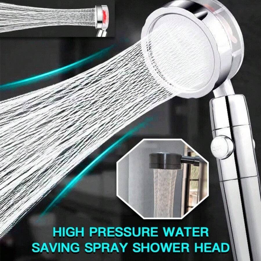 หัวฝักบัวแบบมือถือ ขับเคลื่อนด - High Pressure Shower Head Handheld บทวิจารณ์และราคา